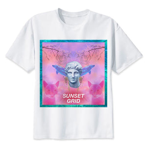 Vaporwave 2017 fashion short t shirt printed Funny t-shirt men tops MR1251